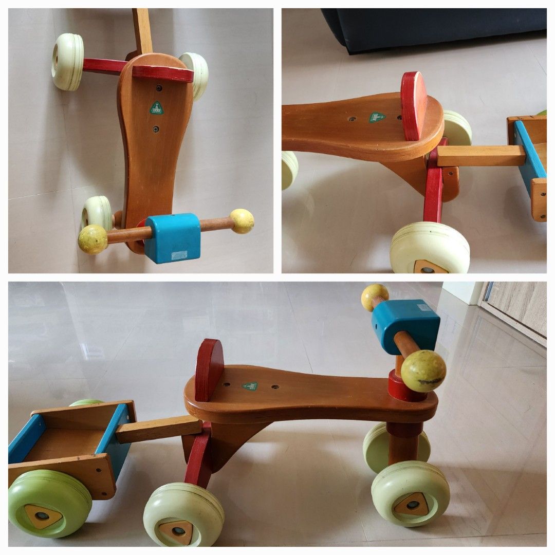 ELC wodden Trike and Trailer Babies Kids Infant Playtime on Carousell