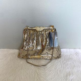 Elegance Vintage Silver Mesh Evening Clutch Bag