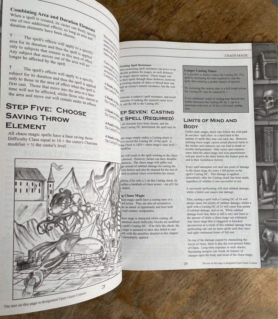 Encyclopaedia Arcane: Chaos Magic | D20 / Dungeons & Dragons (D&D) Campaign Book (Category: Storybooks) located in Mandaluyong City. Submitted by collectorsobsessions (Listing ID 1306730732, Image 2). Description: - Compatible with D20 system Dungeons & Dragons book. - Book is in Very Fine condition. - Comes as is, what you see is what you get. PRICE: P450 .