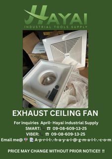 Exhaust ceiling fan