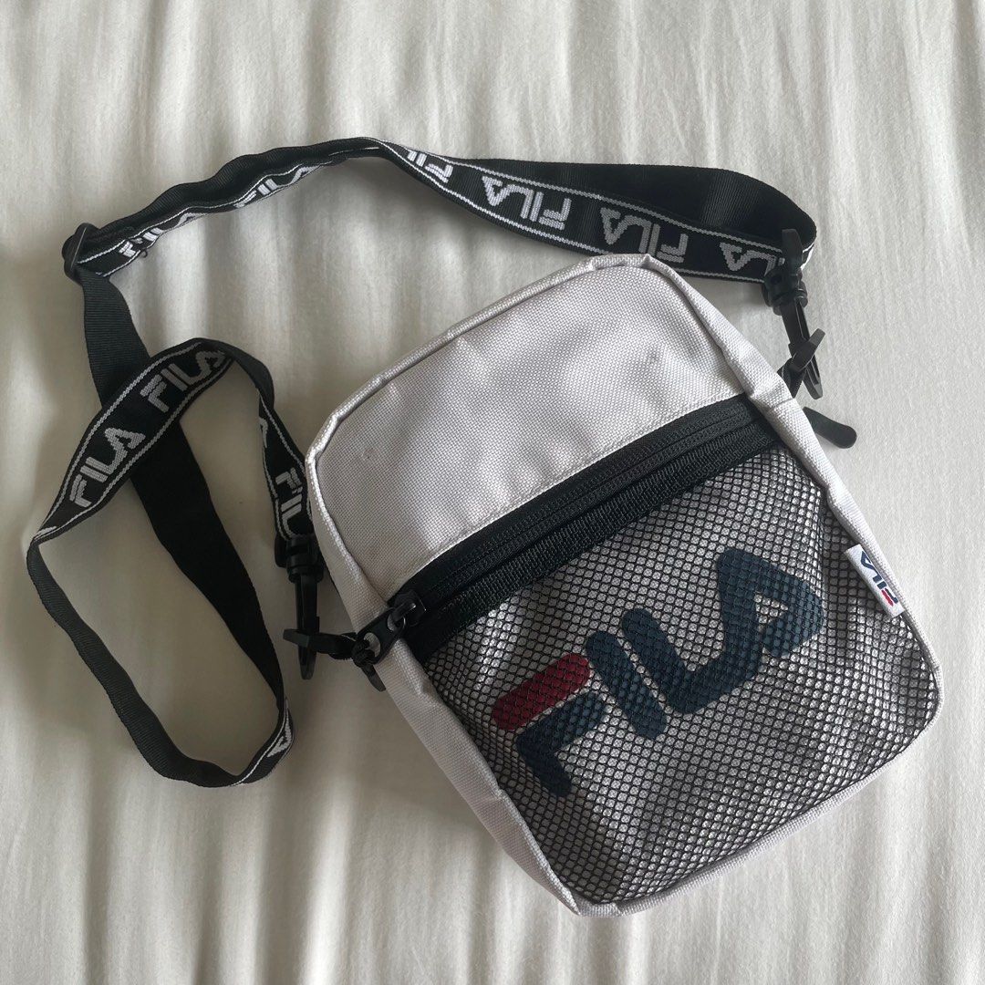 Fila white mini Sling Bag