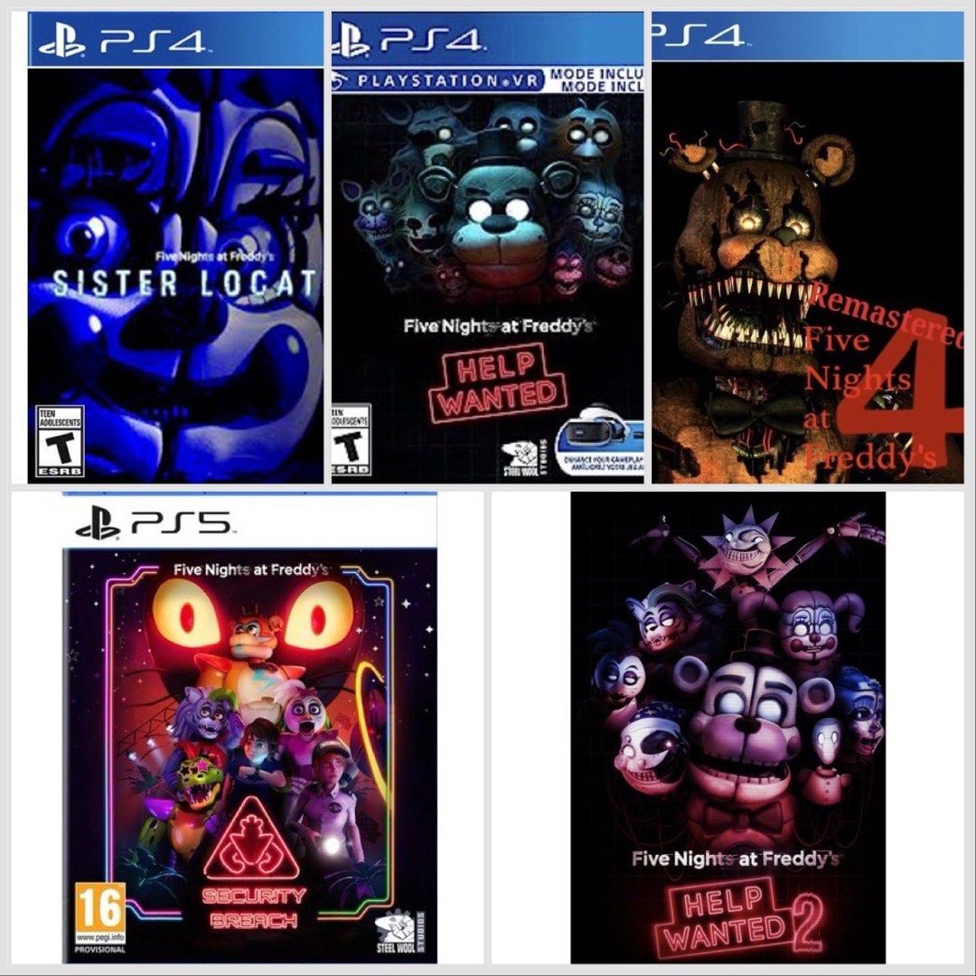 Ps5 Five Nights At Freddy's Ps4 Uk Game Playstation Fnaf Vr