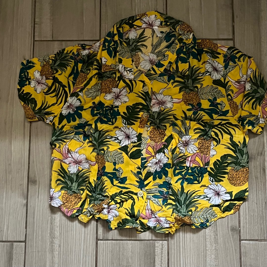 Polo crop top floral 2025