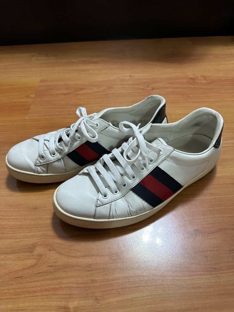 Gucci Ace Men 8 Men s Fashion Footwear Sneakers on Carousell