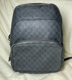 Gucci GG black supreme backpack