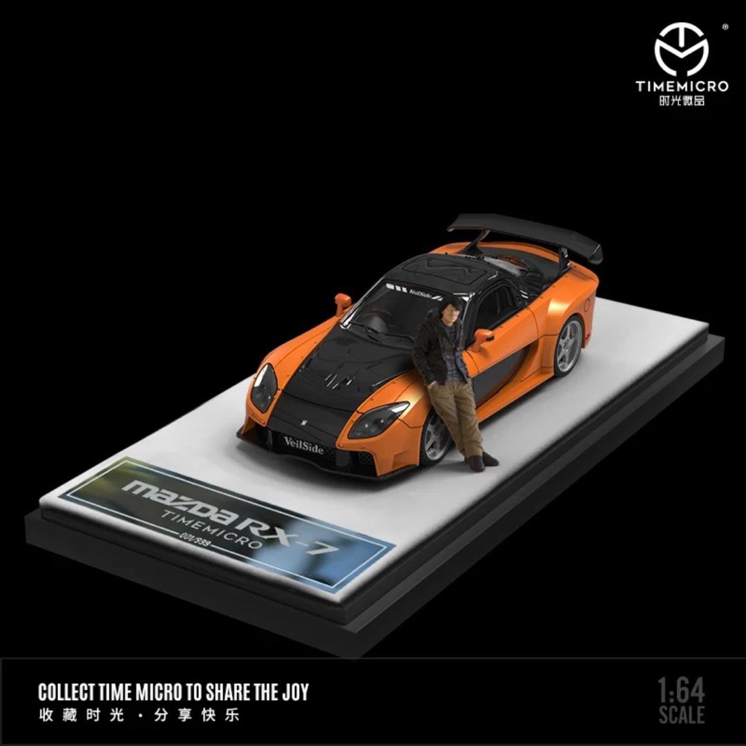 Han's Mazda Tokyo Drift TIME MICRO 1:64 Mazda RX-7 Veilside Fast