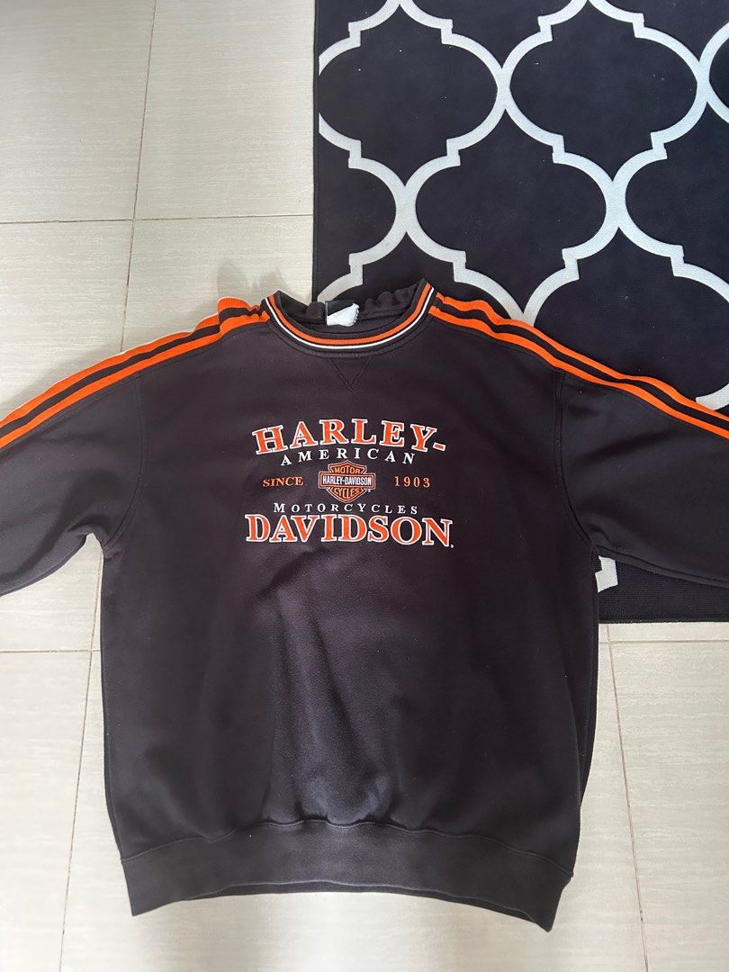 Harley Davidson Vintage Sweater Men s Fashion Tops Sets Tshirts Polo Shirts on Carousell