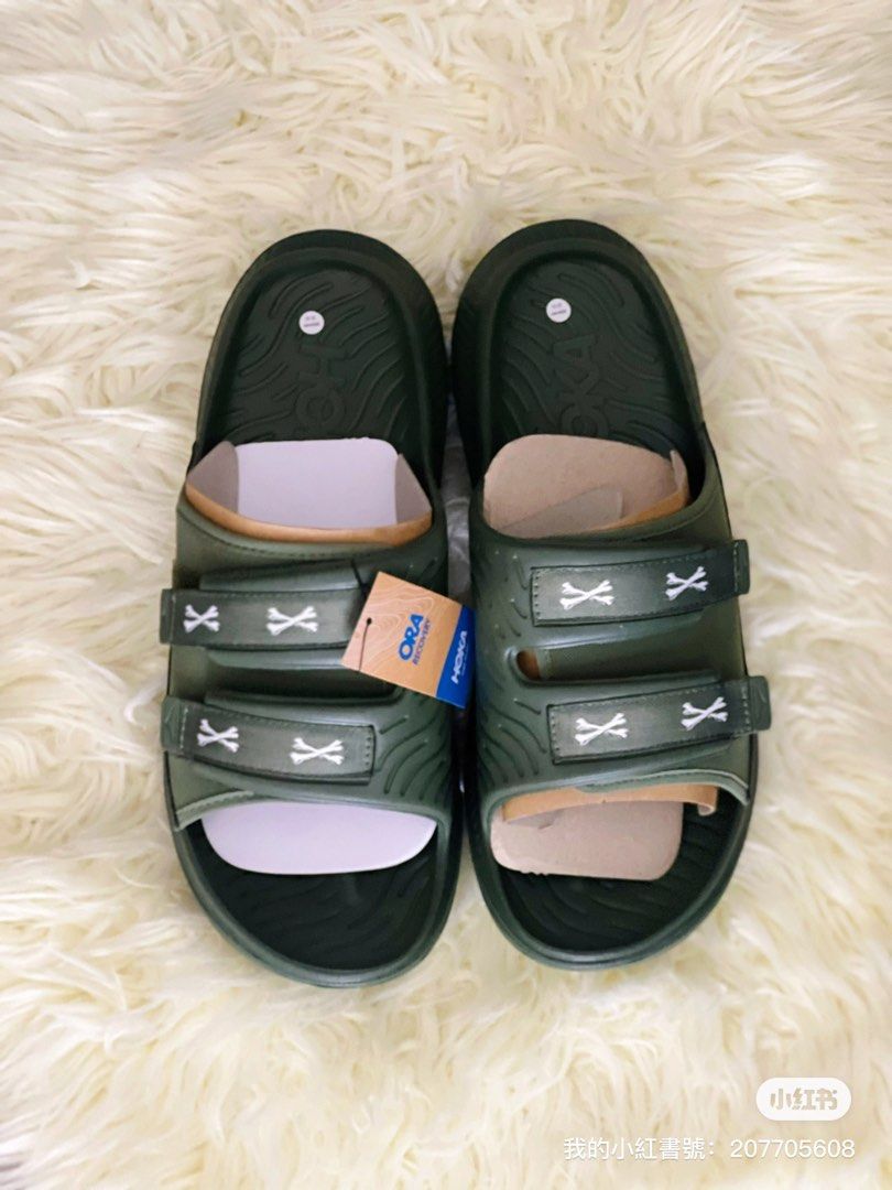 Hoka x wtaps Ora Luxe Black / Olive, 男裝, 鞋, 波鞋- Carousell