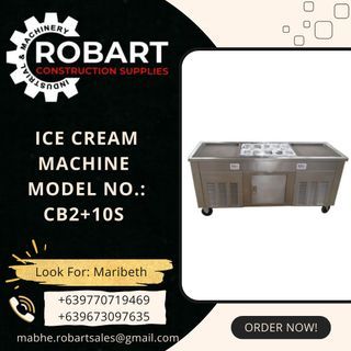 ICE CREAM MACHINE MODEL NO.: CB2+10S