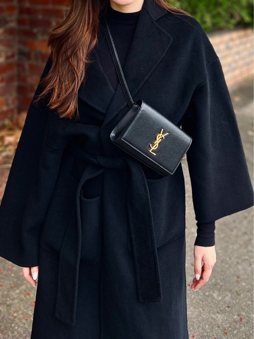KATE BELT BAG IN GRAIN DE POUDRE EMBOSSED LEATHER YSL Luxury Bags Wallets on Carousell