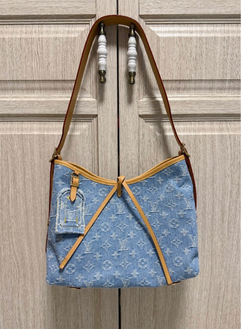 新款🔥🔥Louis Vuitton Lv carryall pm bag sky denim 牛仔布可