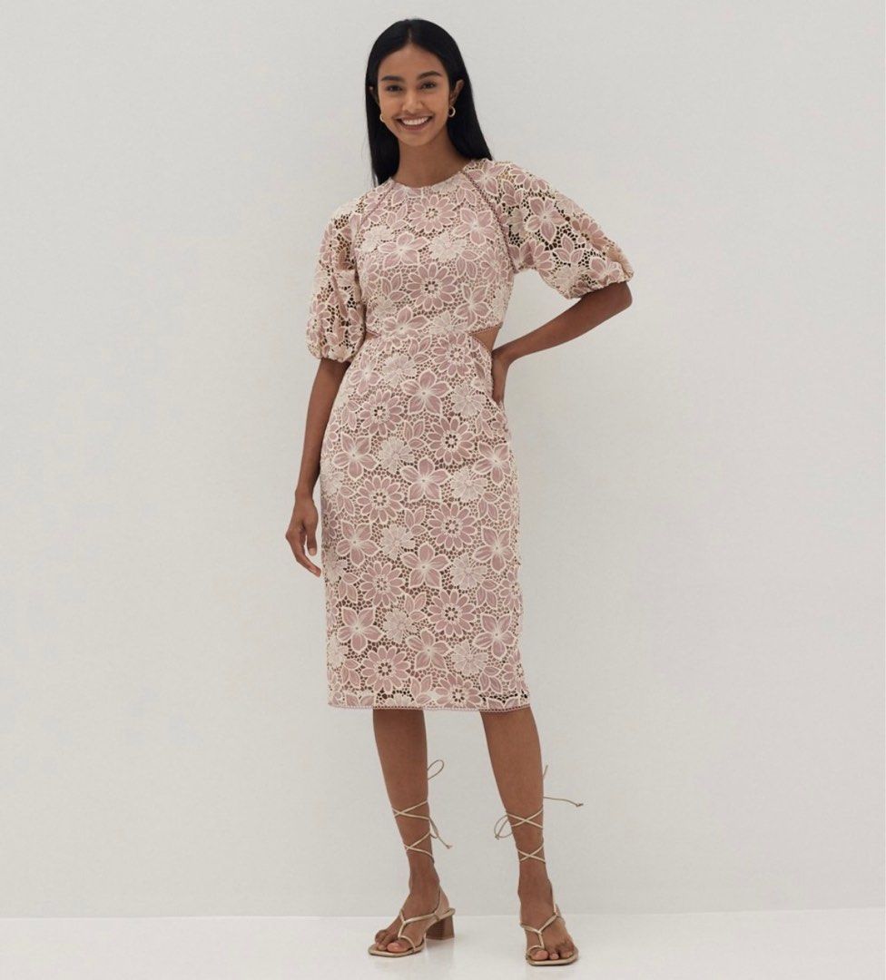 love bonito lace dress Carla Square Neck Lace Dress