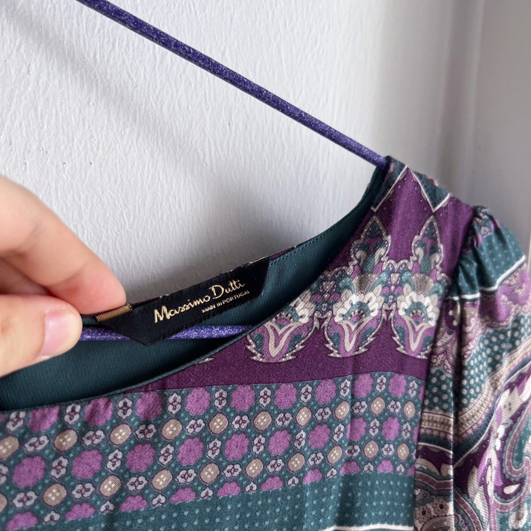 Massimo dutti scarf print dress cheap