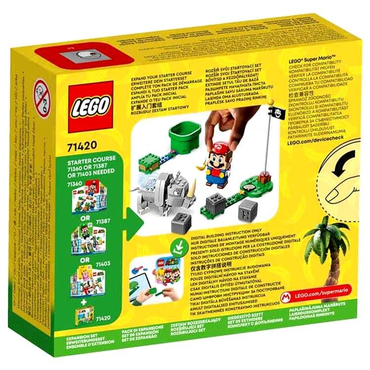 MISB Lego Super Mario Donkey Kong 71420 Rambi The Rhino Expansio