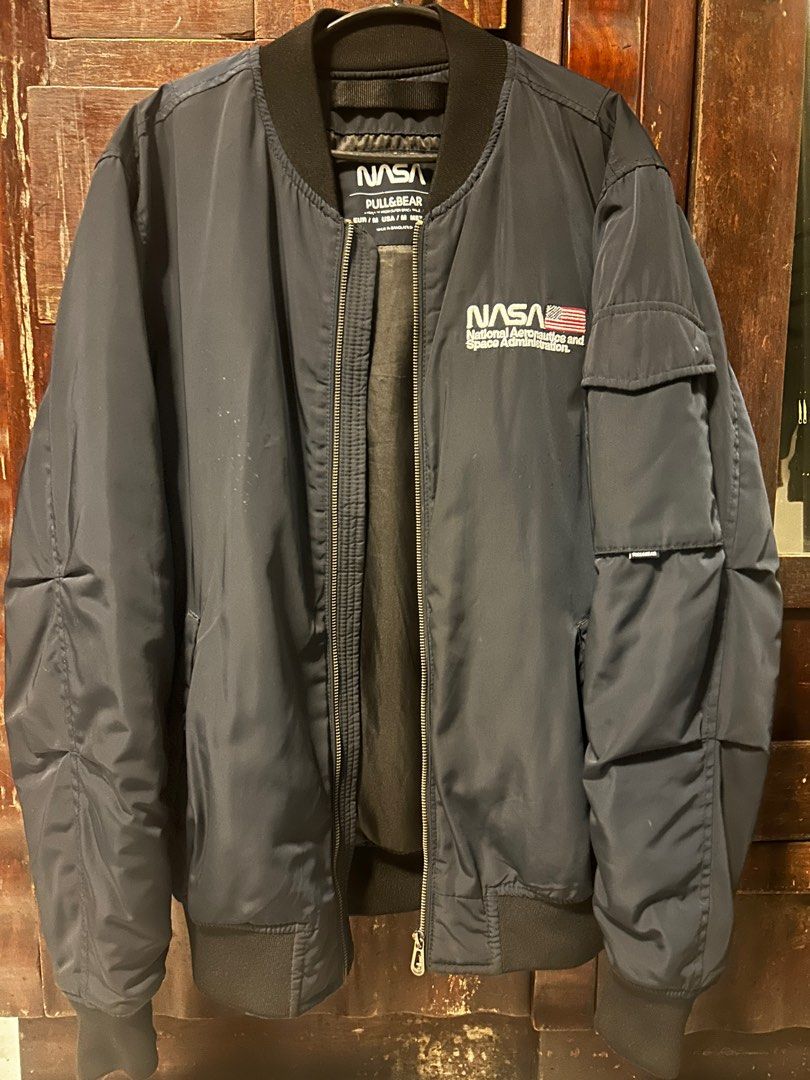 NASA Jacket Pull Bear Men s Fashion Coats Jackets and Outerwear on Carousell