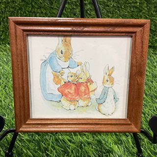 Peter Rabbit Wood Hanging Frame Artwork Beatrix Potter Nursery Prints Picture 4.75” x 4” inches - P299.00