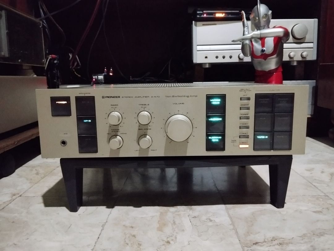 Pioneer A-570 amplifier (Category: Soundbars, Speakers & Amplifiers) located in Muntinlupa City. Submitted by loweebiton5412 (Listing ID 1306825150, Image 2). Description: call / tex 09297558119 "WALA KA NG GAGAWIN GAGAMITIN MO NA LANG" actual demo: https://www.youtube.com/watch?v=vx1jUp6lkF0 https://www.youtube.com/watch?v=UM8Z55PNoxk READ: https://audio-database.com/PIONEER-EXCLUSIVE/amp/a-570-e.html -all input / out are ok no hidden defect inc