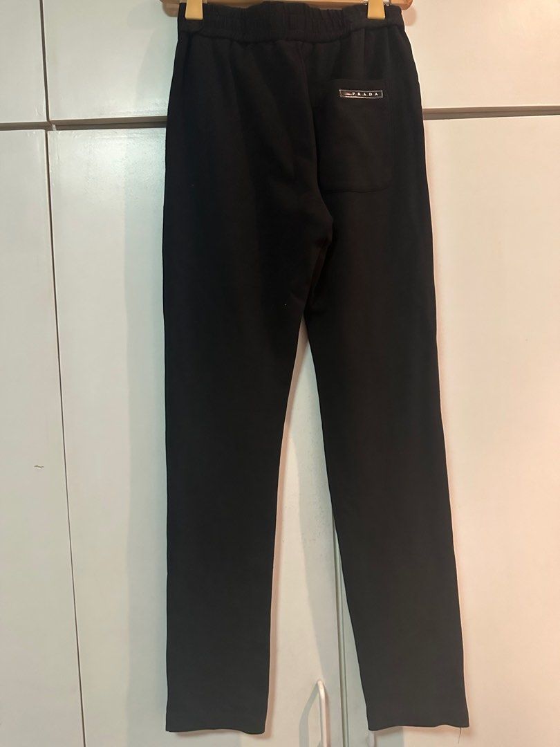 Prada black jogging pants (Category: Joggers) located in Cebu City. Submitted by simpleabundance (Listing ID 1306882179, Image 3). Description: Medium size Missing tags.