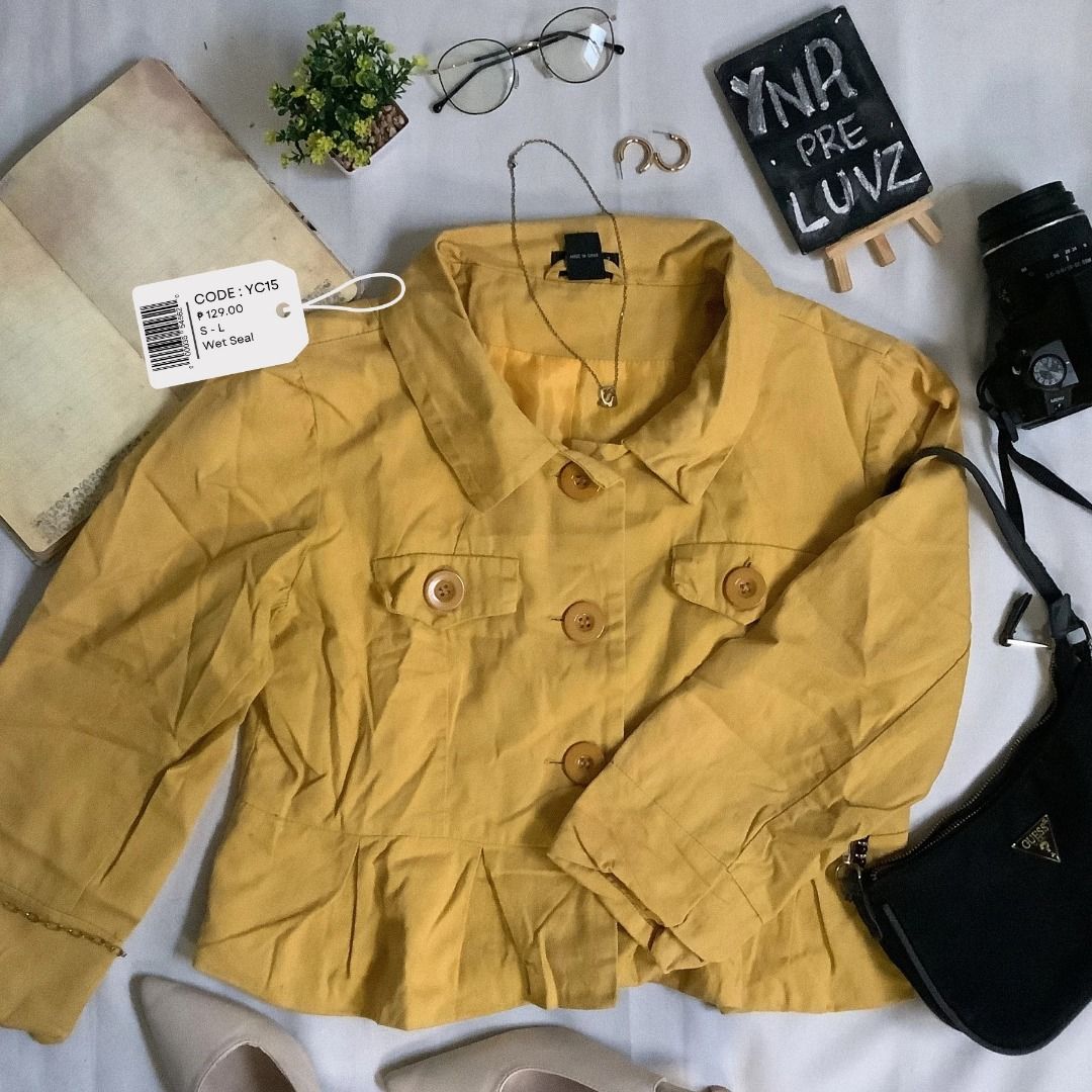 Yellow coats for sale discount