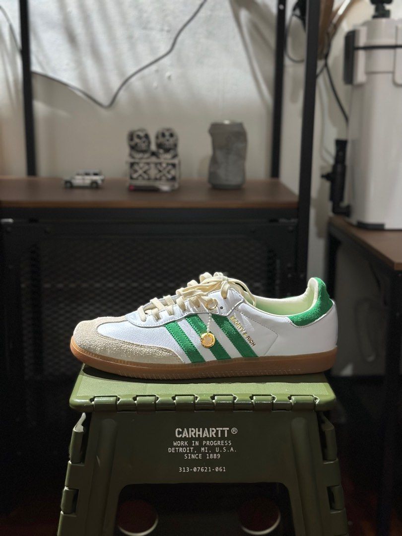 adidas gazelle silver green womens adidas Originals x Sporty & Rich Handball Spezial main image 0