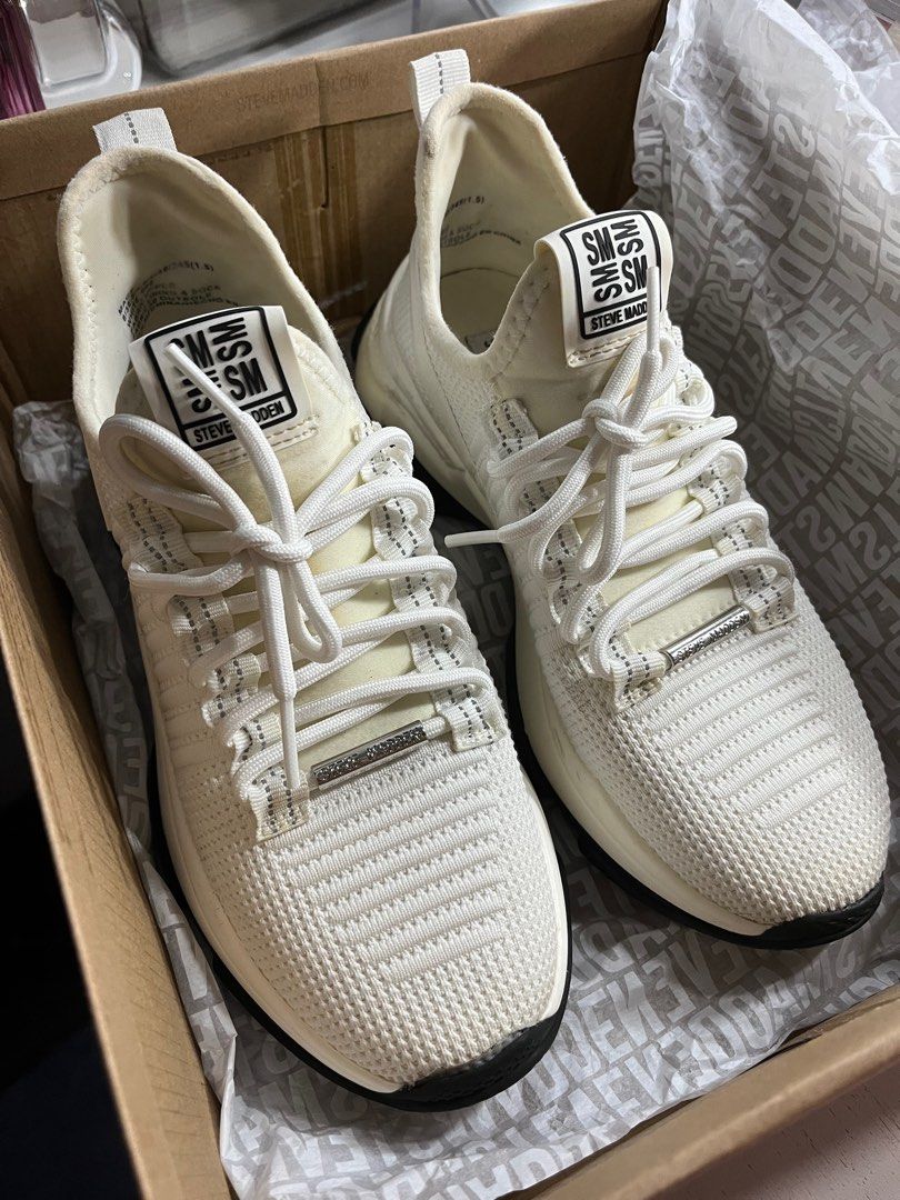 Steve Madden Mac 2 Sneakers White Women s Fashion Footwear Sneakers on Carousell