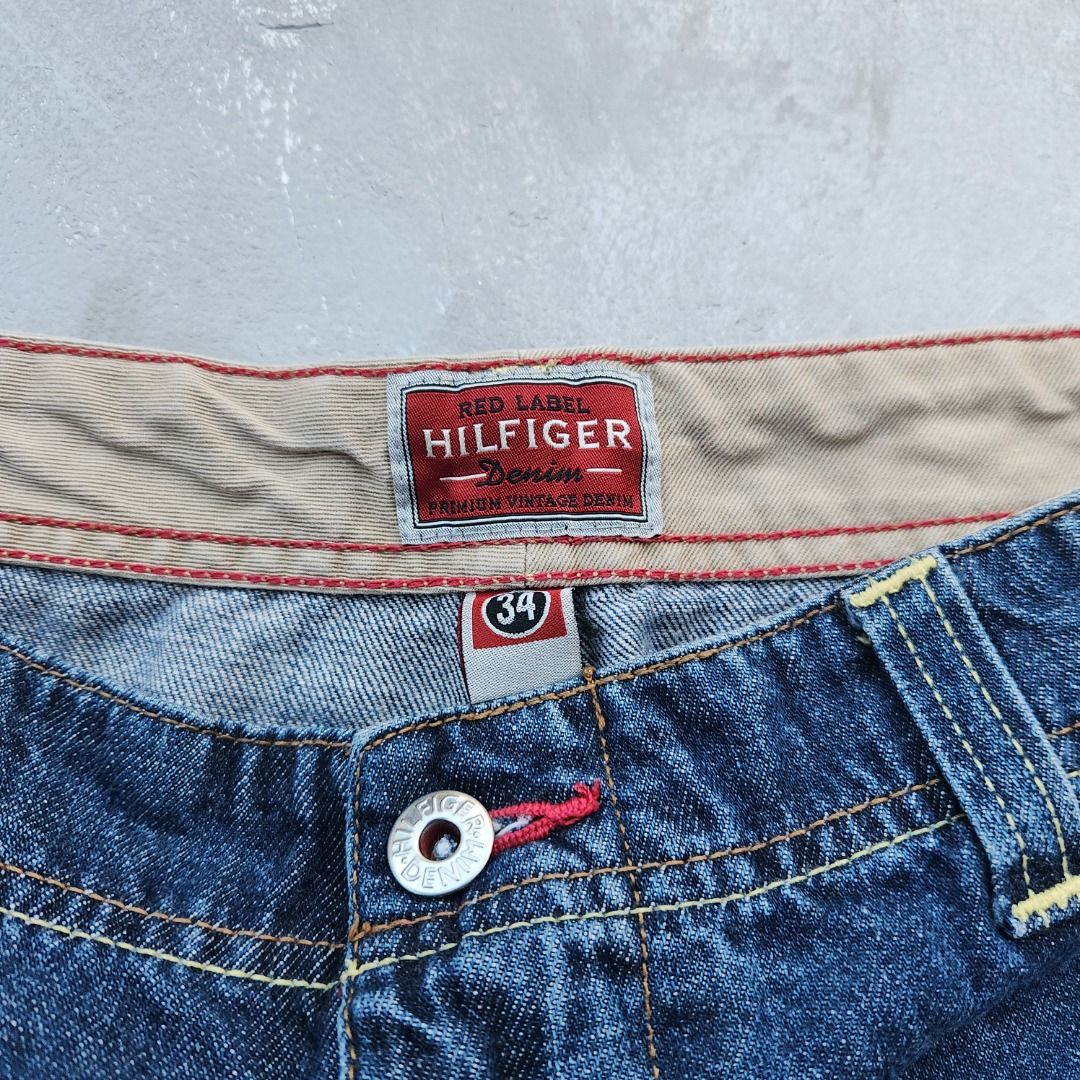 Tommy Hilfiger Six Pocket Jorts (Category: Shorts) located in Legazpi City. Submitted by fieldday (Listing ID 1306790452, Image 2). Description: Tommy Jeans Red Label Cargo Jorts Tagged 34 Loose fit Measurements: Waist 34" Front Rise 14" Thigh 14" Length 22" Hem/Leg Open 12" No Issue.