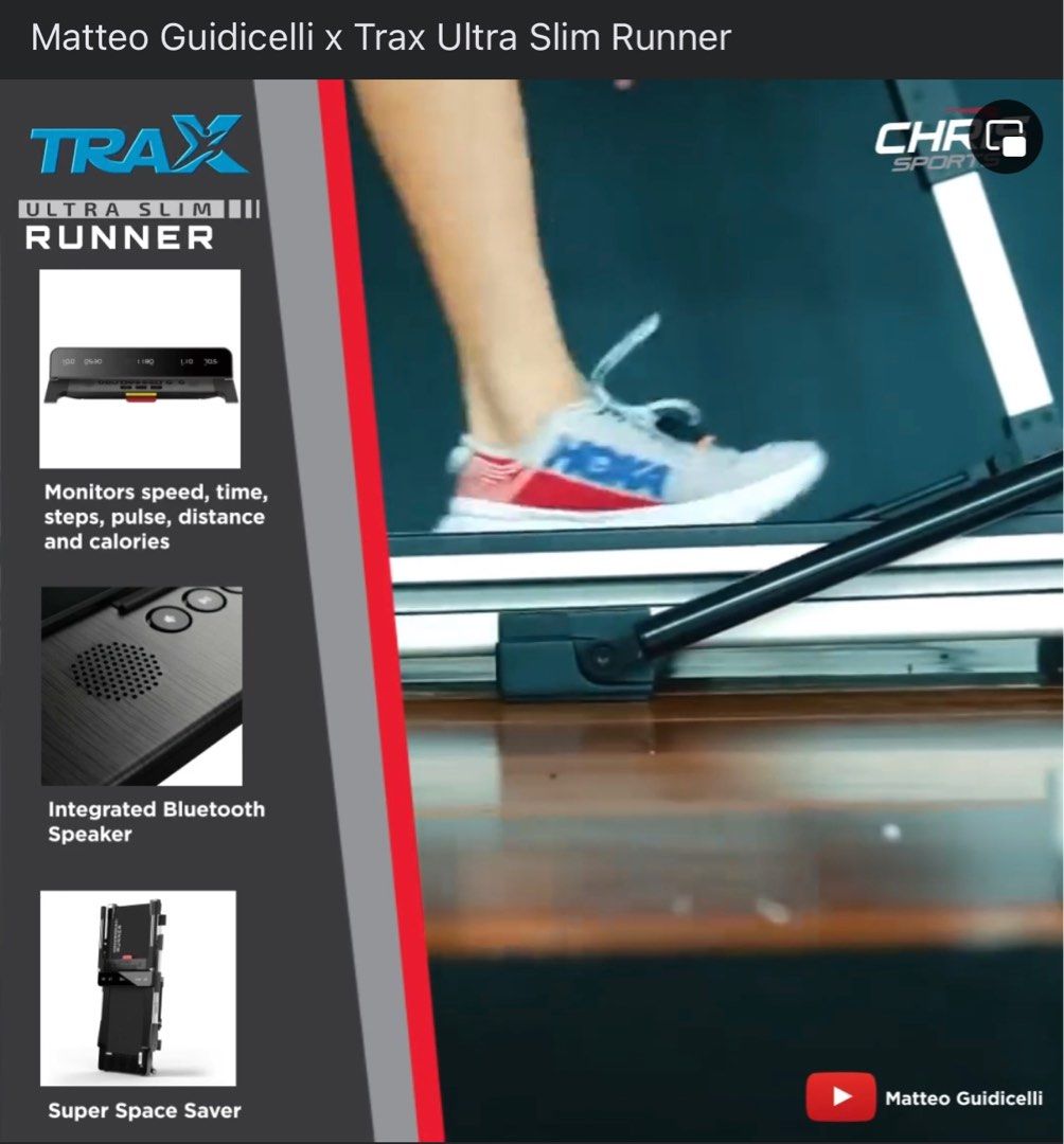 Trax Ultra Slim Sports Equipment Exercise Fitness Cardio Fitness Machines on Carousell