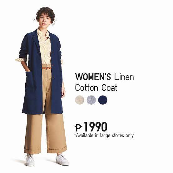 Uniqlo linen cotton coat hotsell