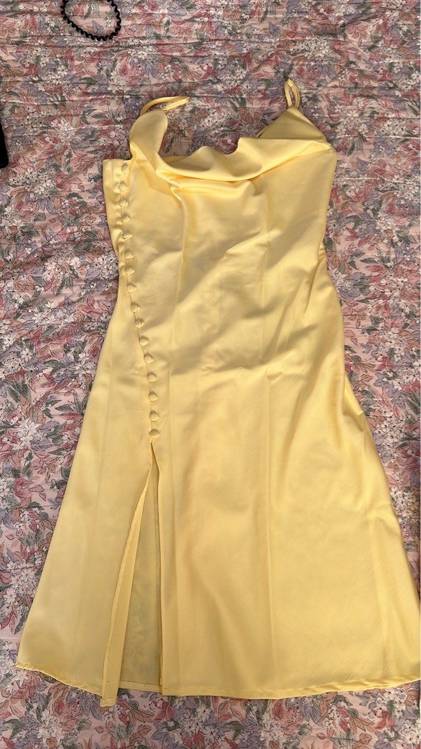 Yellow Slip Dress (Graduation Dress) (10 Things I Hate About You-Inspired),  Women's Fashion, Dresses & Sets, Dresses on Carousell