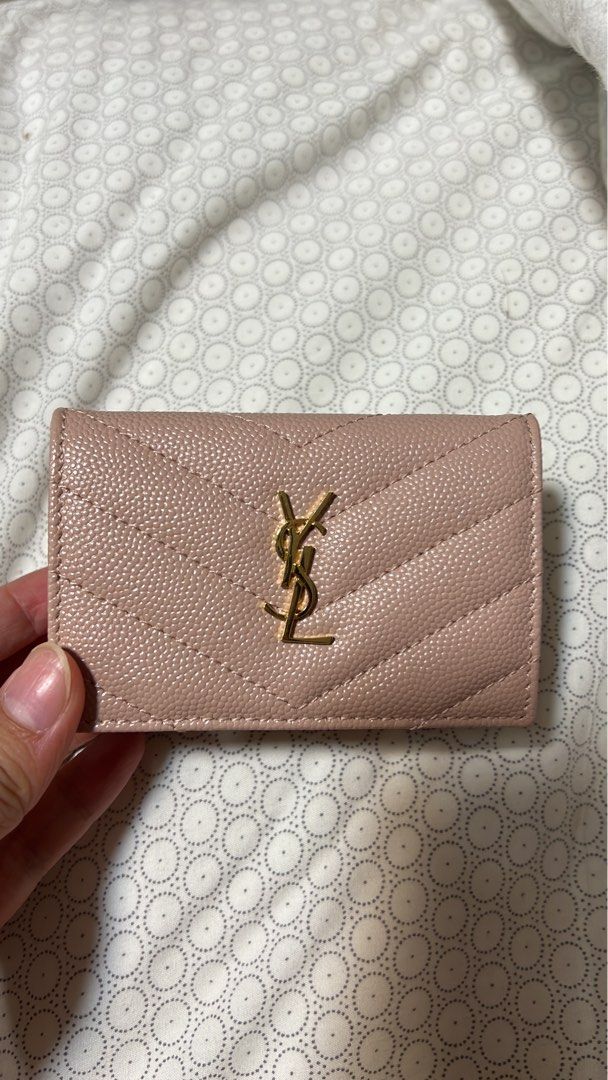 Ysl compact trifold wallet on sale