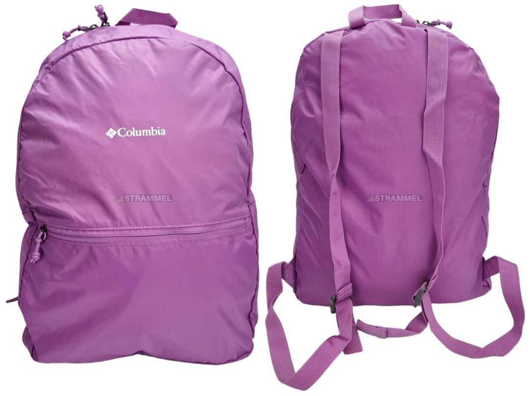 100 Authentic Columbia Packable 21 Litre Backpack Waterproof Foldable Lightweight Purple Training Bag Ready Stock