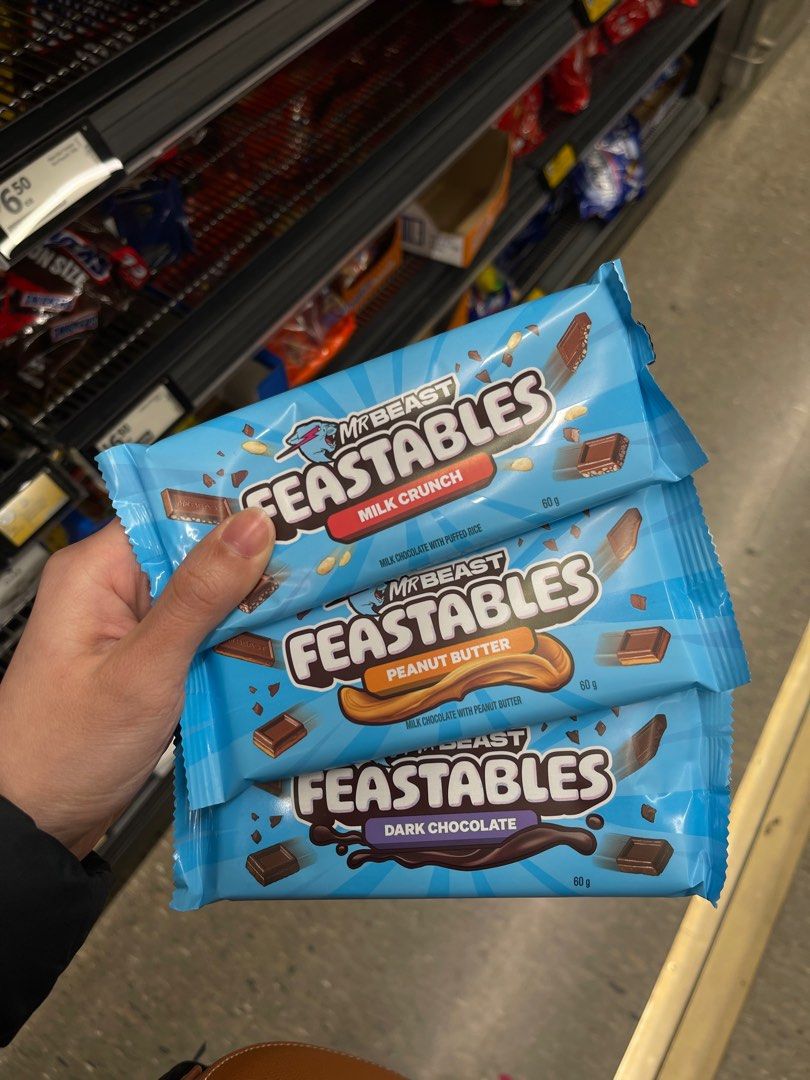 🇦🇺 Mr Best Feastables Chocolate Bar 35g/60g, Food & Drinks, Packaged &  Instant Food on Carousell