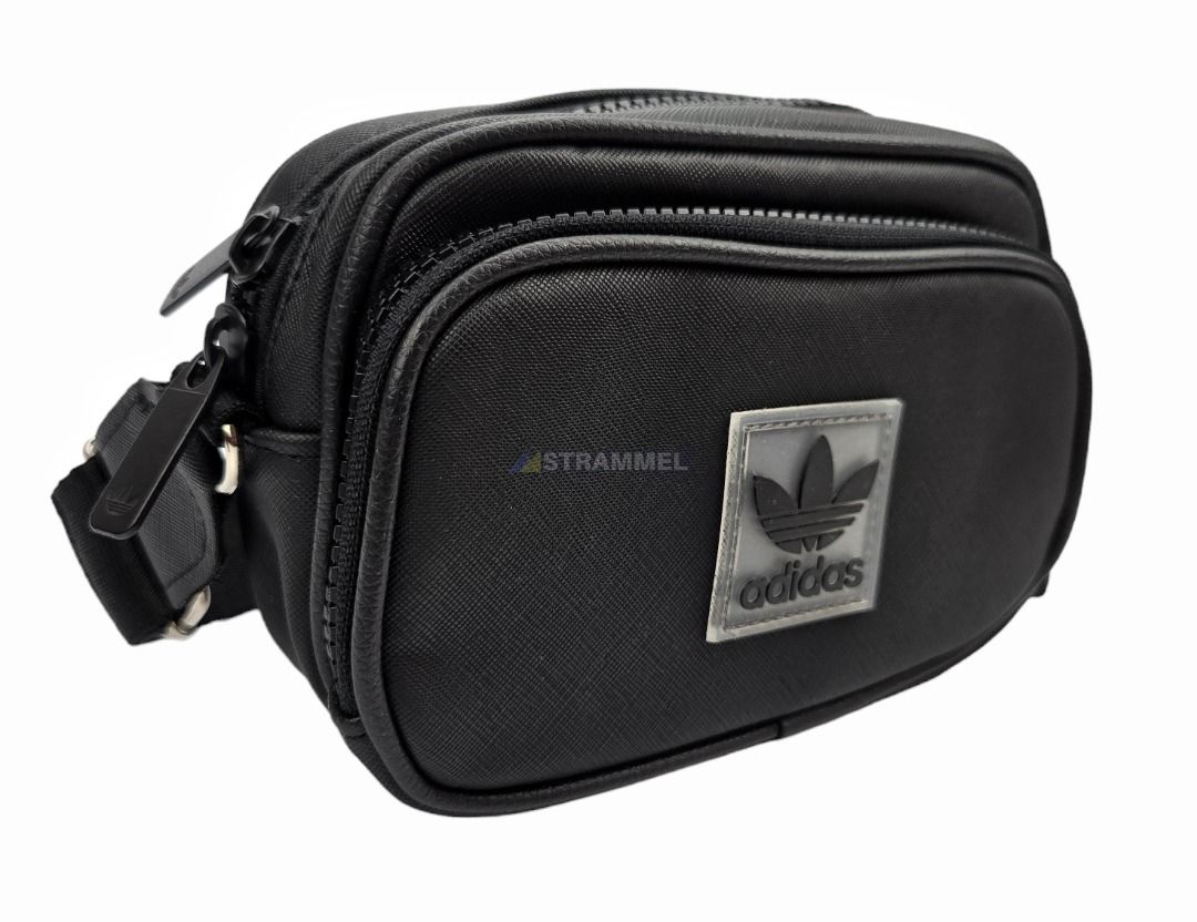 Adidas Originals Trefoil Black Crossbody Bag With Small Pouch Sling Shoulder Body Bag 2nd Variant Men s Fashion Bags Sling Bags on Carousell