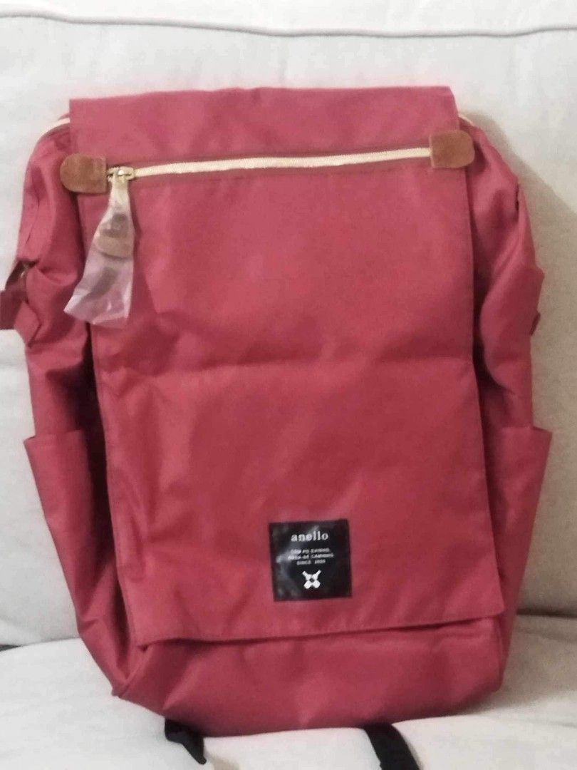 Brand New with Tag Anello Polyester Canvas Flap Backpack Rucksack AT
