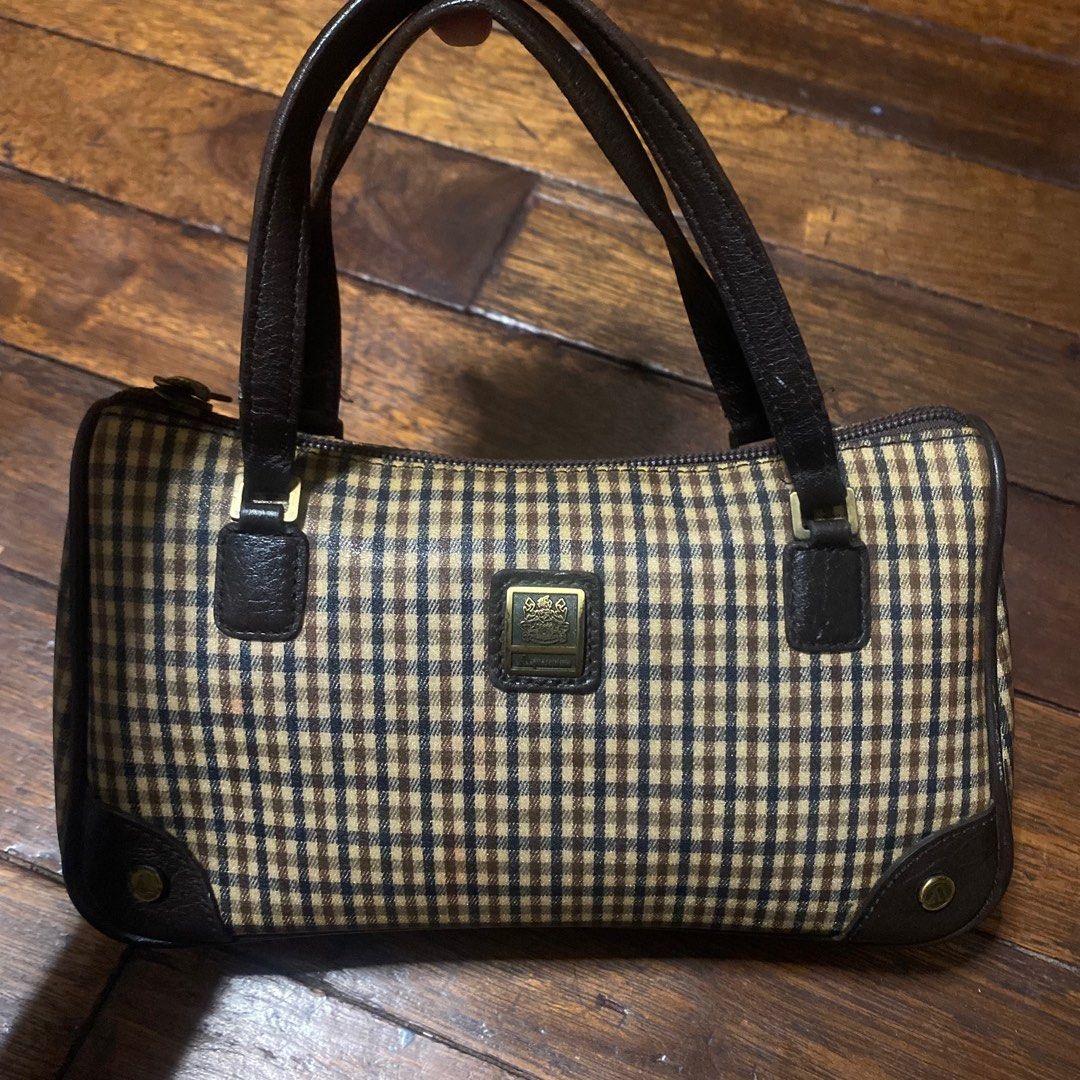 Aquascutum London Checkered Handbag Women s Fashion Bags Wallets Purses Pouches on Carousell