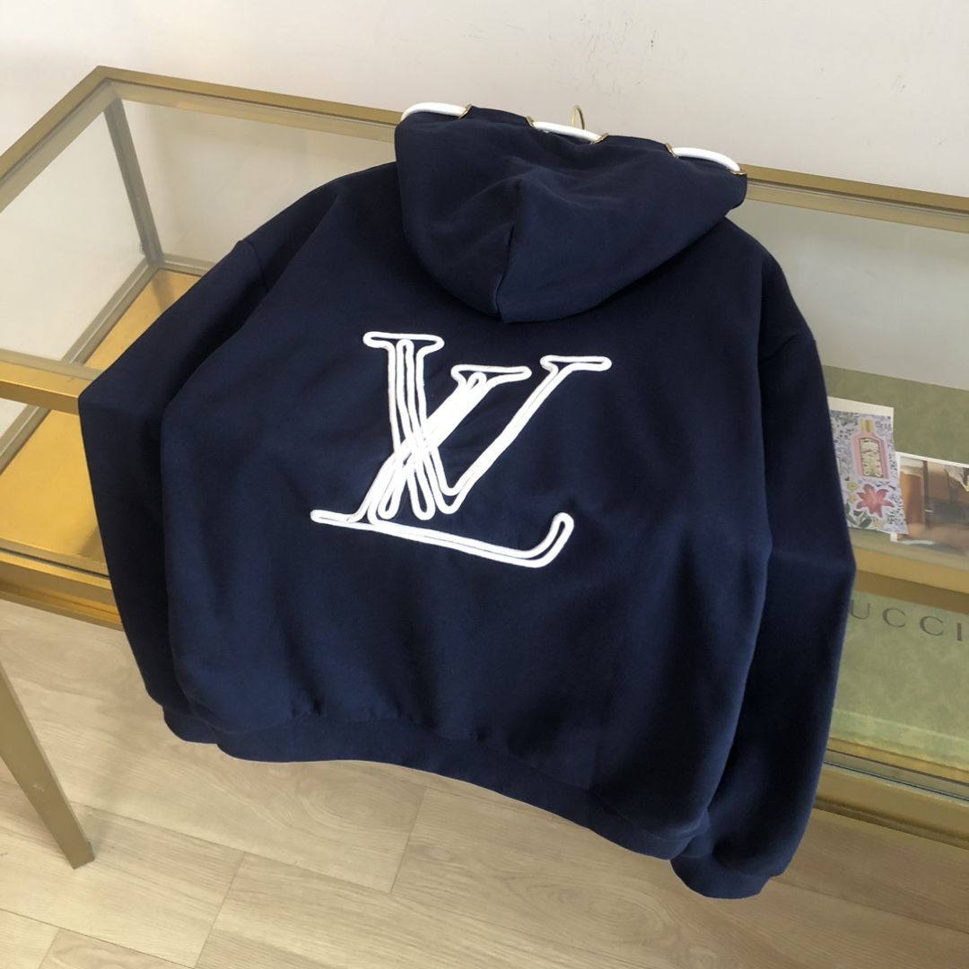 Authentic lv hooded sweatshirt Luxury Apparel on Carousell