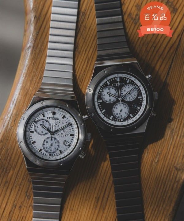 Beams 1984 Chrono Men's Watch CITIZEN x BEAMS Special Order BLACK