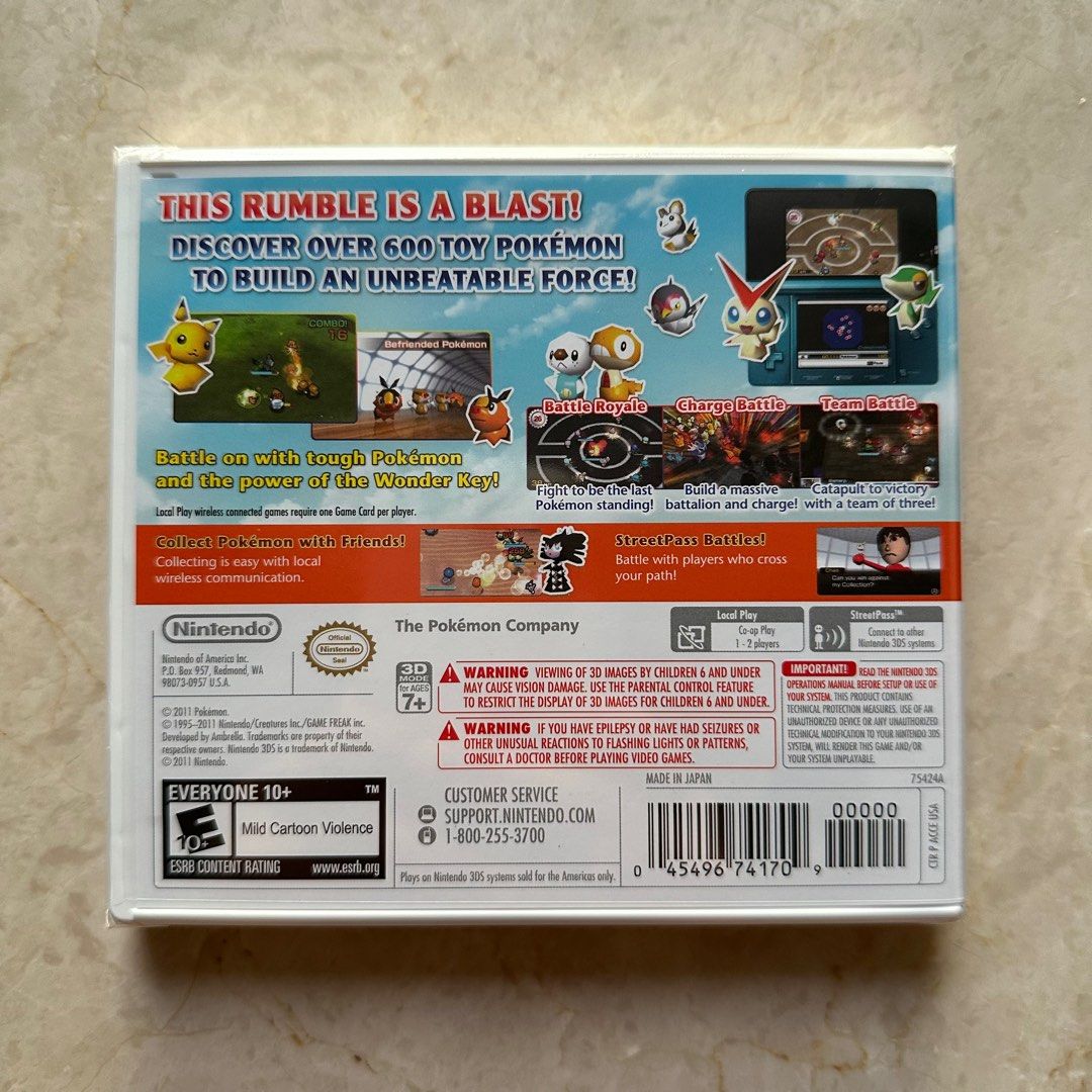 BN) Pokemon Rumble Blast (Nintendo 3DS/2DS) (Sealed USA Edition
