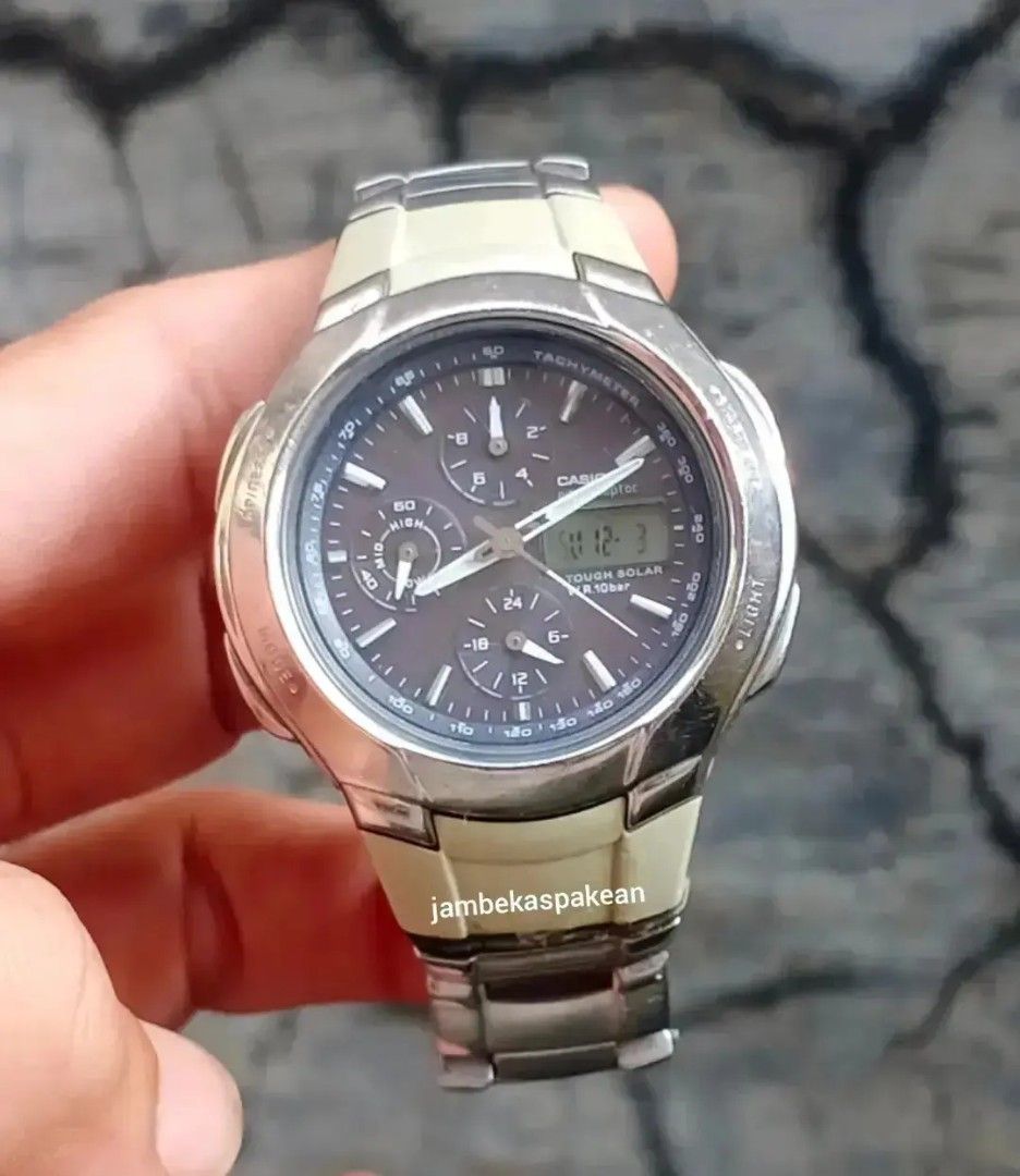 Casio Waveceptor WVA-500J, Fesyen Pria, Jam Tangan di Carousell