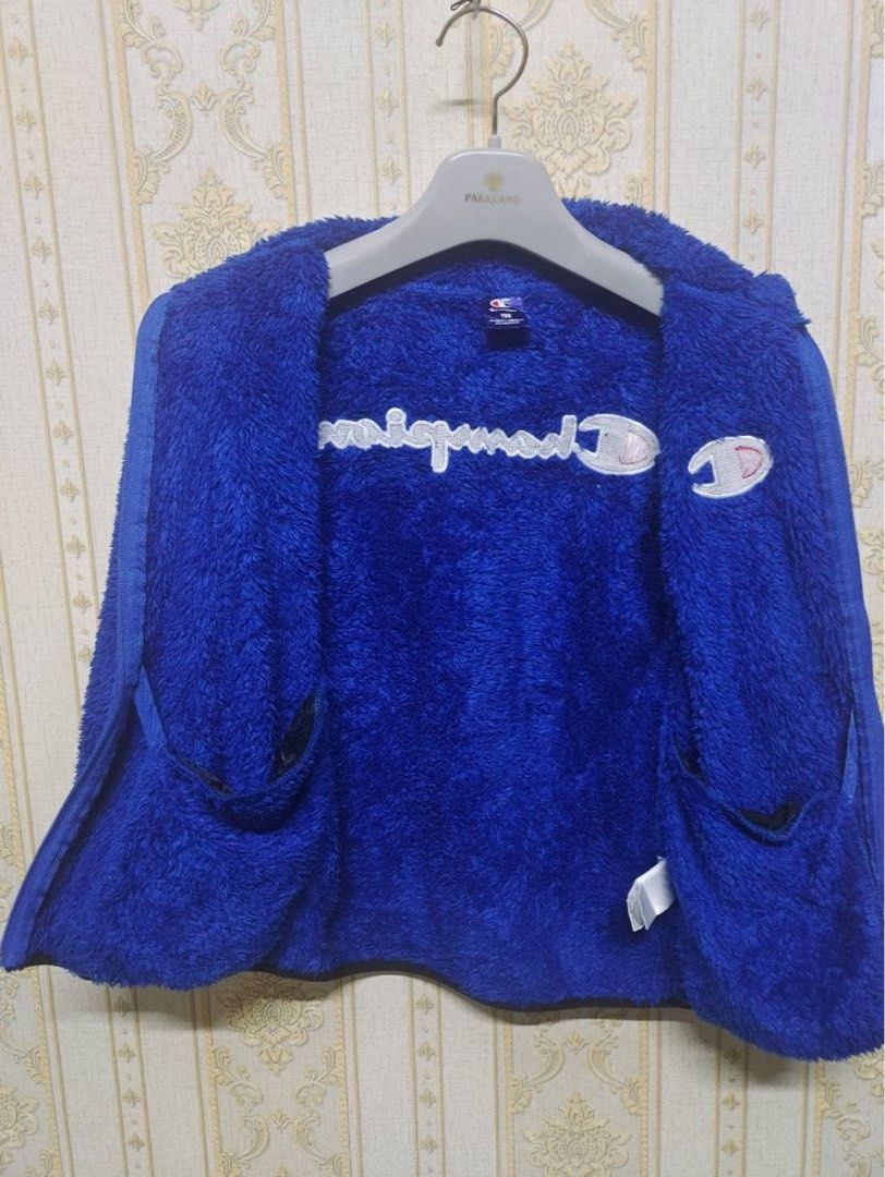 Champion Fluffy Fleece Sweater Jackets Babies Kids Babies Kids Fashion on Carousell