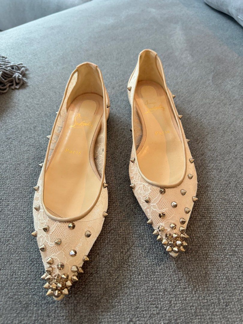 Louboutin flat shoes best sale