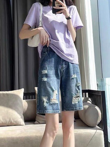 Cotton on the boyfriend bermuda Ripped Denim Shorts