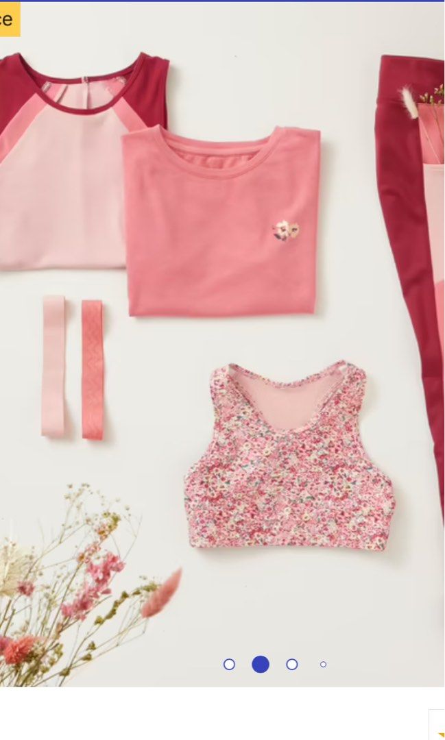 Decathlon kids children girl sports top gym wear