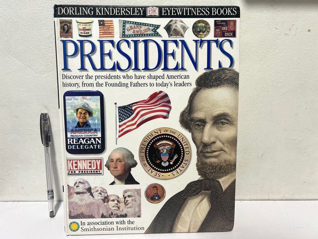 DK Eyewitness Book: Presidents (Category: Textbooks) located in Quezon City. Submitted by sky_bookstore (Listing ID 1311582048, Image 1). Description: Hardcover Book Note: We sell pre-loved books. Some books may have minor flaws, such as shelf wear, creases and other common signs of usage. Location: Sauyo, QC.