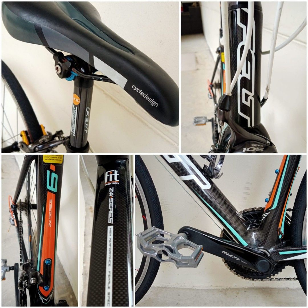 Felt ZW6 carbon road bike upgraded size 52cm S