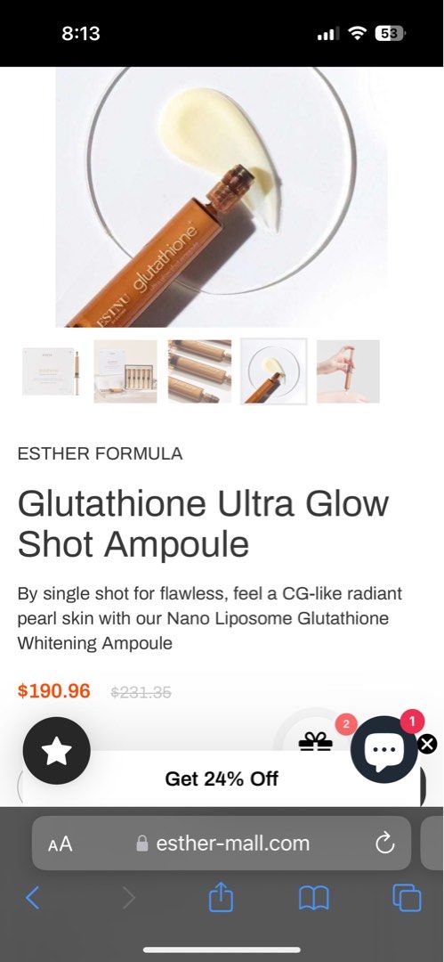 Glutathione Ultra Glow Shot Ampoule, Beauty & Personal Care, Face, Face  Care Products on Carousell