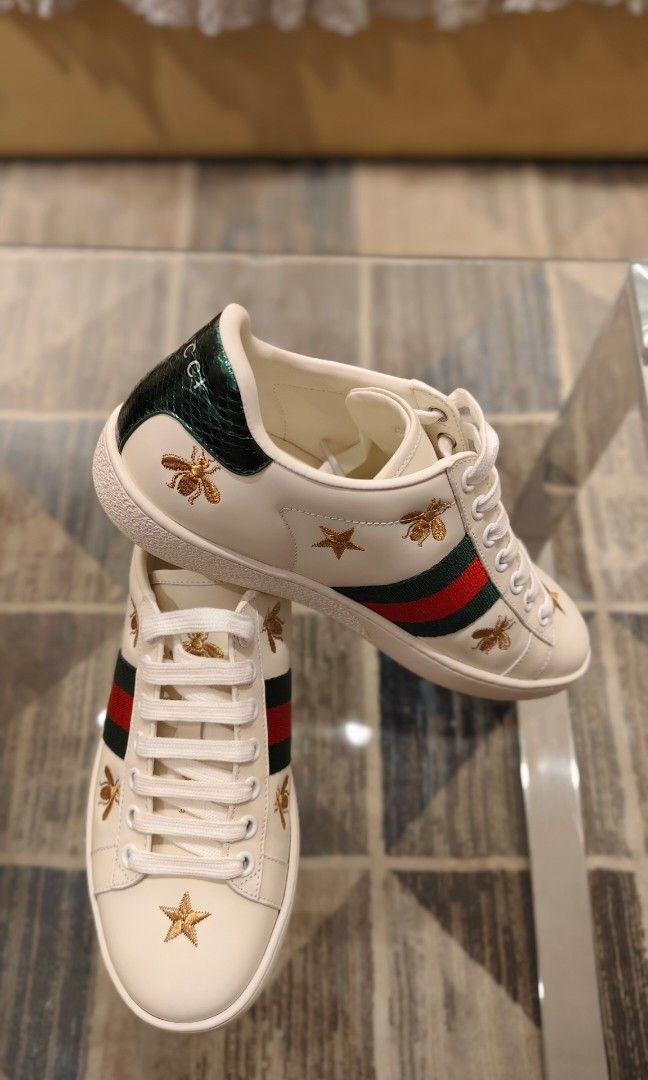 Gucci bee and star sneakers discount