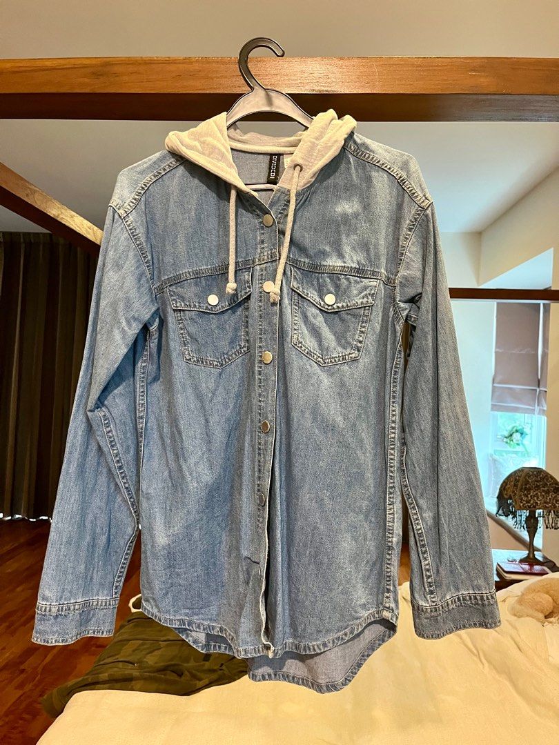 H M Men s Denim Hoodie