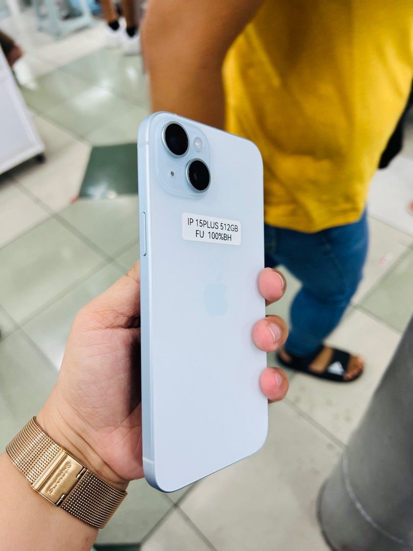 Iphone 15 Plus 512gb 100% batt FU NTC (Category: iPhone 15 Series) located in San Juan City. Submitted by javedsgadgetshop (Listing ID 1311697613, Image 3). Description: OPEN FOR INSTALLMENT VIA CREDIT CARD/GGIVES/SPAY/BILLEASE & SWAP/TRADE-IN! WE BUY AND SELL ( ANYKINDS OF UNIT BINIBILI PO NAMIN)! PTPA : Padelete po f bawal Read ❗️Onhand ‼️ Iphone 15+ •512gb •NTC Variant •100% batt health •Factory Unlock •95% Smoothness •No hidden issue | No Rep