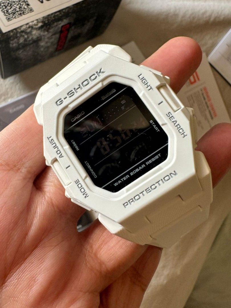 Jam tangan Digital Bluetooth G Shock putih Fesyen Pria Jam Tangan di Carousell